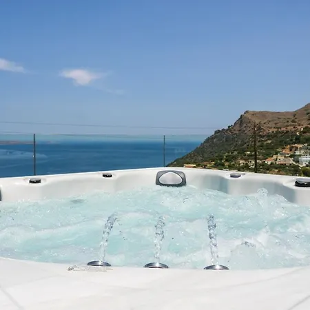 Villa Ekphrasis With Sea View And Jacuzzi Ravdhoukha Exterior photo