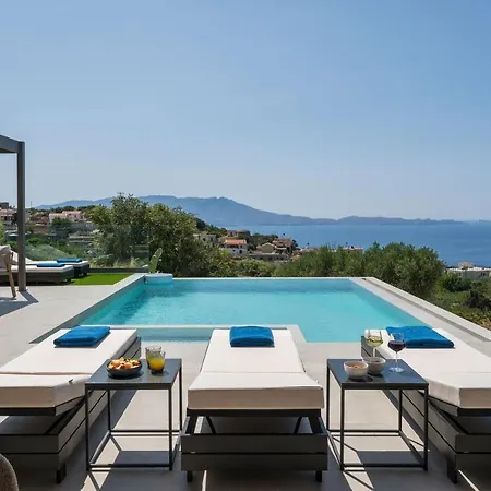 Villa Ekphrasis With Sea View And Jacuzzi Ravdhoukha Exterior photo