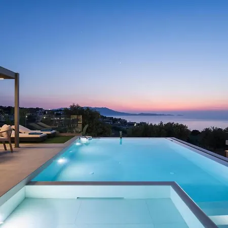 Villa Ekphrasis With Sea View And Jacuzzi Ravdhoukha Exterior photo