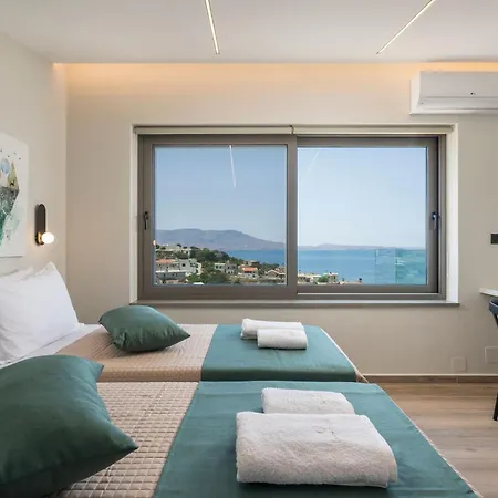 Villa Ekphrasis With Sea View And Jacuzzi Ravdhoukha Exterior photo