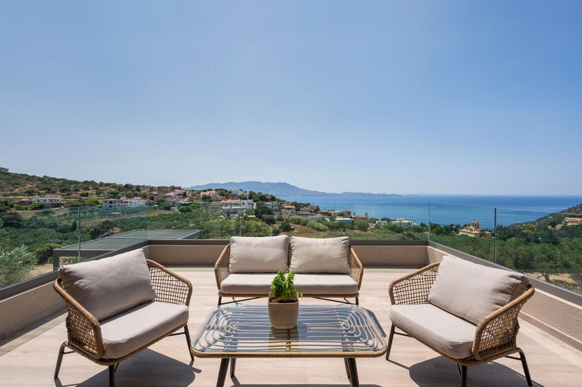 Ekphrasis With Sea View And Jacuzzi Villa Ravdhoúkha