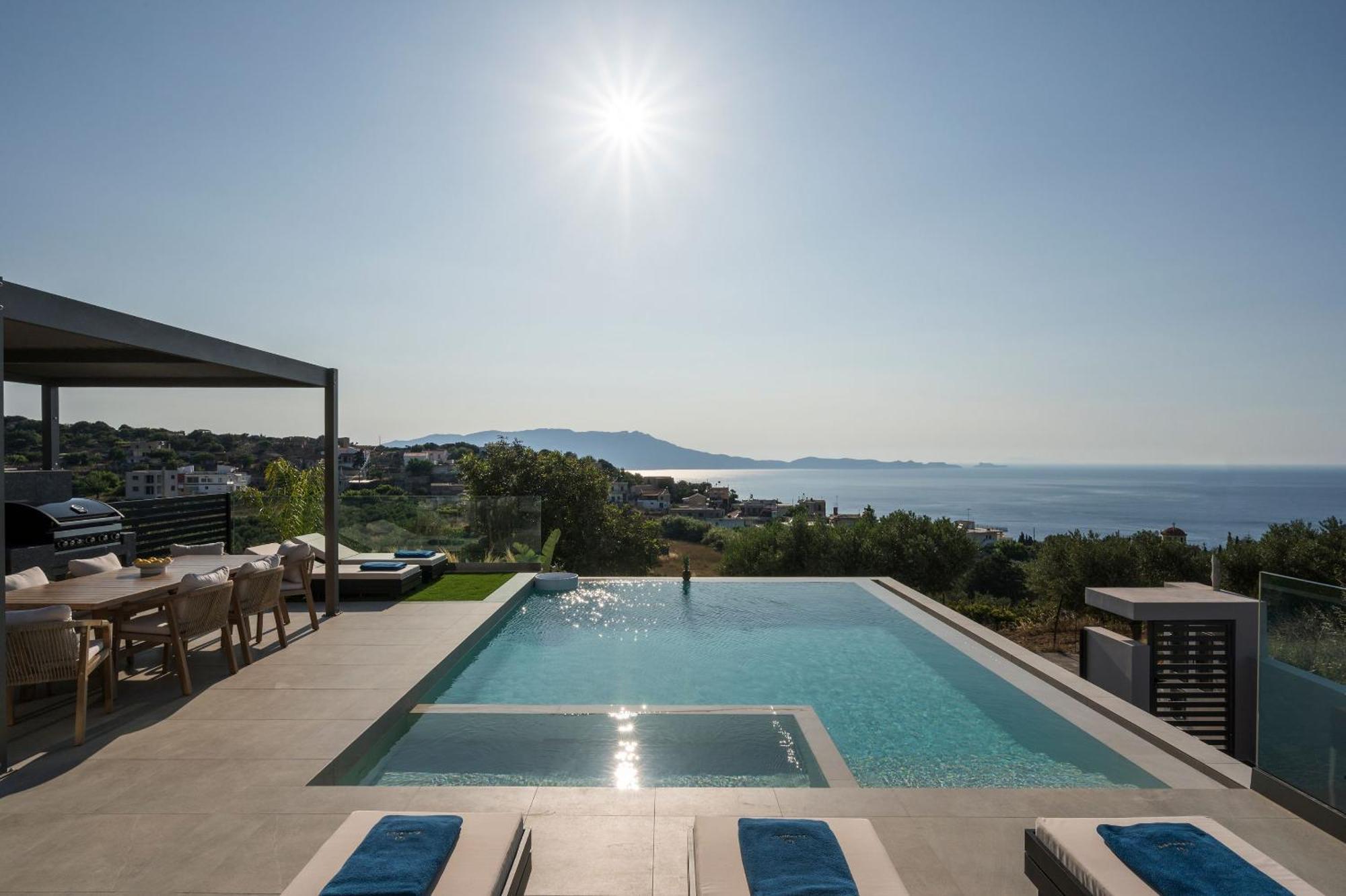 Ekphrasis With Sea View And Jacuzzi Ravdhoúkha