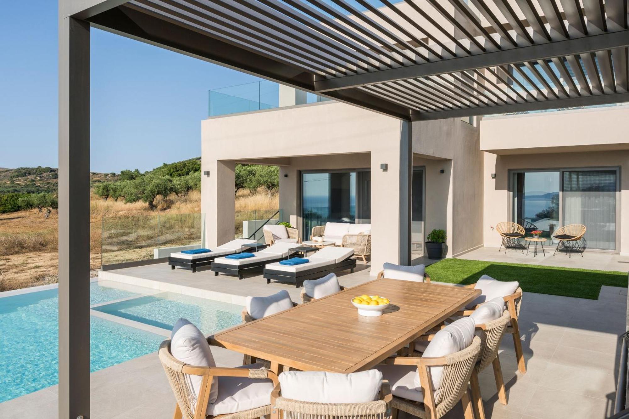 Villa Ekphrasis With Sea View And Jacuzzi Ravdhoúkha